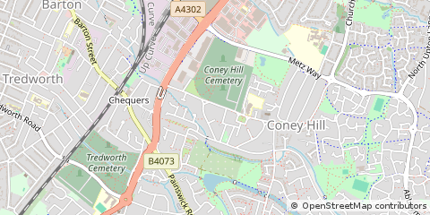 Map of Gloucester, Gloucestershire