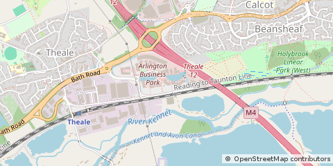Map of Theale, Berkshire