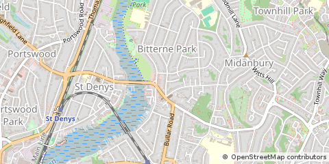 Map of Southampton, Hampshire
