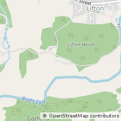 Map of Lifton, Devon