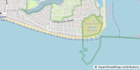 Map of Hayling Island, Hampshire