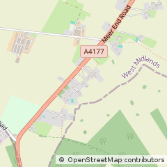 Map of Kenilworth, Warwickshire
