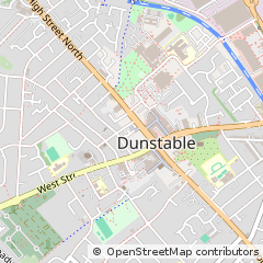 Map of Dunstable, Bedfordshire