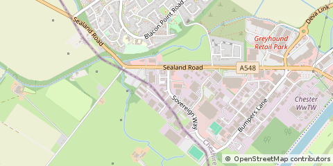 Map of Chester, Cheshire