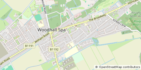 Map of Woodhall SPA, Lincolnshire