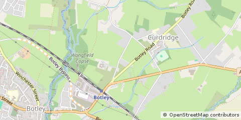 Map of Curdridge, Hampshire