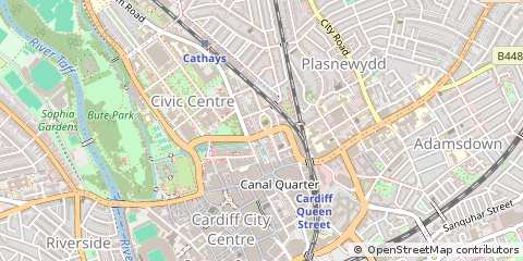 Map of Cardiff
