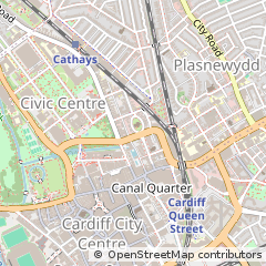 Map of Cardiff