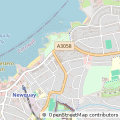 Map of Newquay, Devon