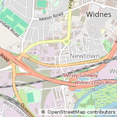 Map of Widnes, Cheshire