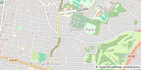 Map of Bournemouth, Dorset
