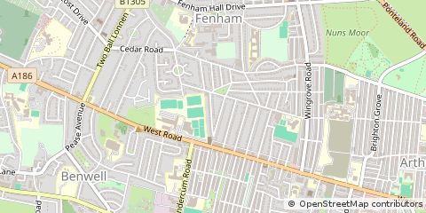 Map of Newcastle Upon Tyne