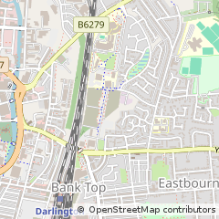 Map of Darlington, Co Durham