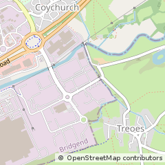 Map of Bridgend
