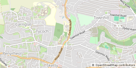 Map of Swansea