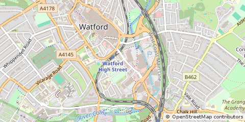 Map of Watford, Herts