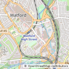 Map of Watford, Herts