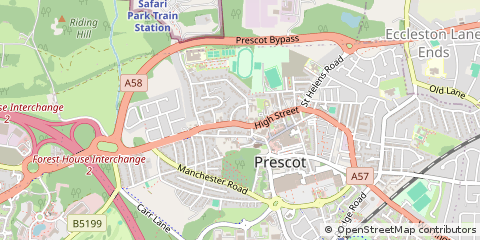 Map of Prescot