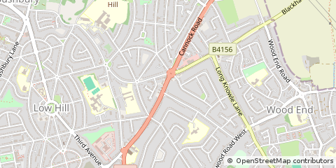 Map of Wolverhampton, West Midlands