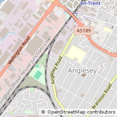 Map of Burton-on- Trent, Staffordshire