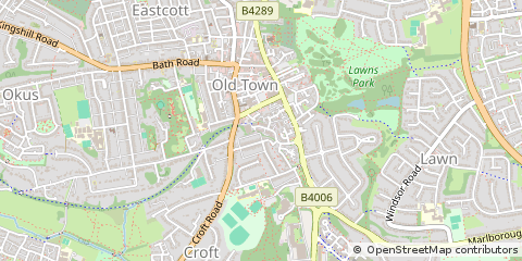 Map of Swindon, Wiltshire