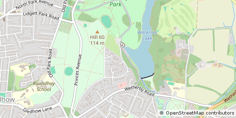 Map of Leeds, West Yorkshire