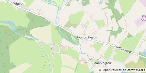 Map of Wimborne, Dorset