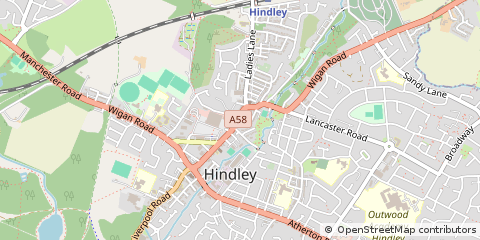Map of Wigan