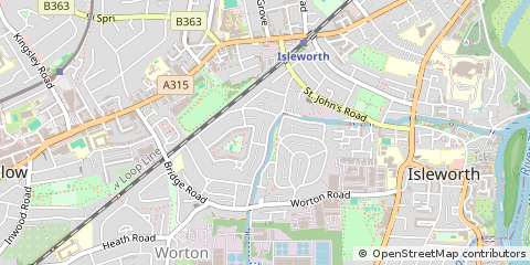 Map of Isleworth, Middlesex