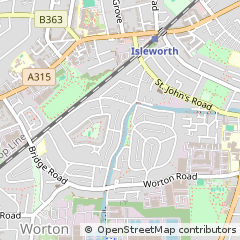 Map of Isleworth, Middlesex