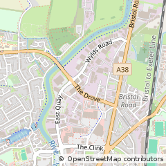 Map of Bridgwater, Somerset