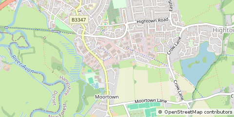 Map of Ringwood, Hampshire
