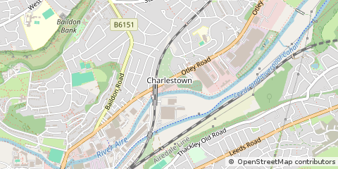 Map of Shipley, West Yorkshire