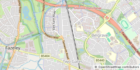 Map of Tamworth
