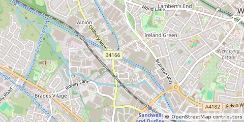 Map of West Bromwich