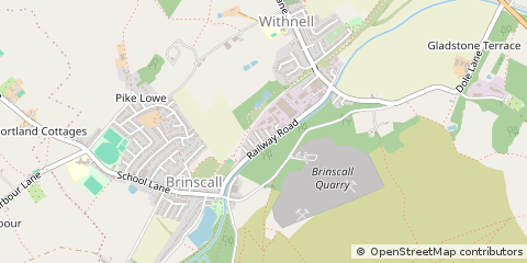 Map of Chorley, Lancashire