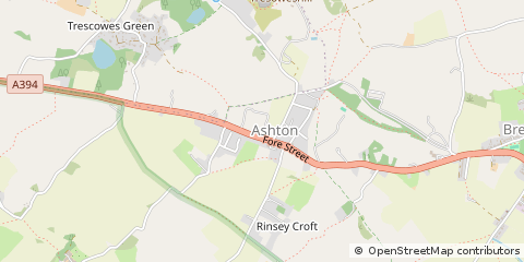Map of Helston, Cornwall