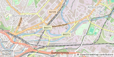 Map of Sheffield