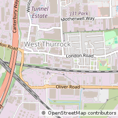 Map of Grays, Essex