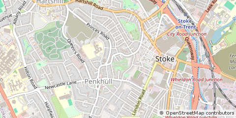 Map of Stoke-on-Trent