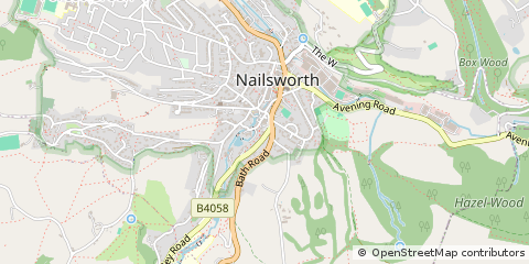Map of Stroud, Gloucestershire