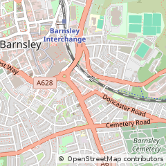 Map of Yorkshire, South Yorkshire