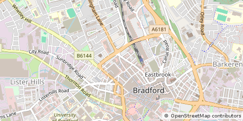 Map of Bradford