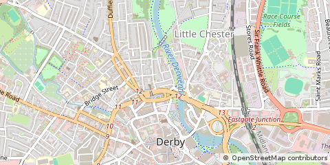 Map of Derby, Derbyshire