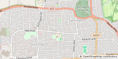 Map of Worthing