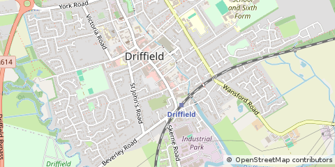 Map of Driffield, East Yorkshire