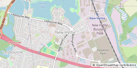 Map of Aylesford, Kent