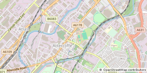 Map of Sheffield