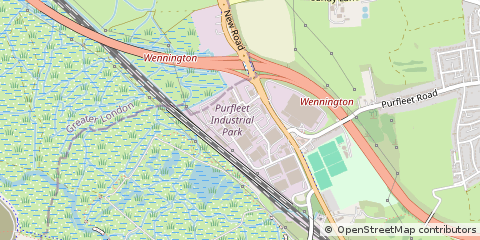 Map of Purfleet, Essex