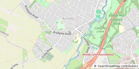 Map of Leicester